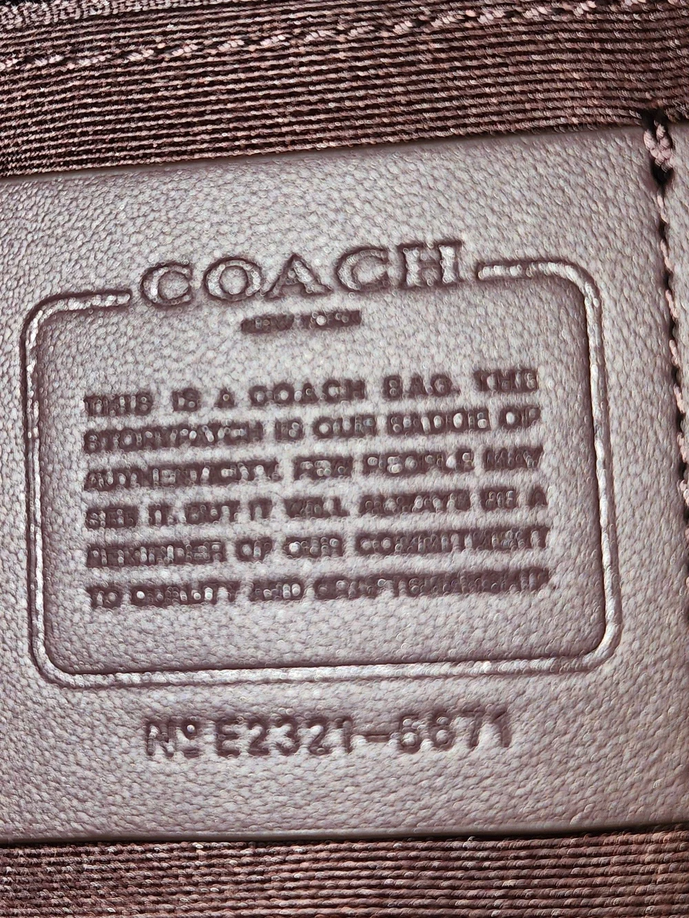 Coach Court Signature Canvas Mini Backpack in Lavender and Brown. E2321-6671.